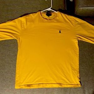 Polo Ralph Lauren men’s long sleeve T, yellowish/gold color in good condition
